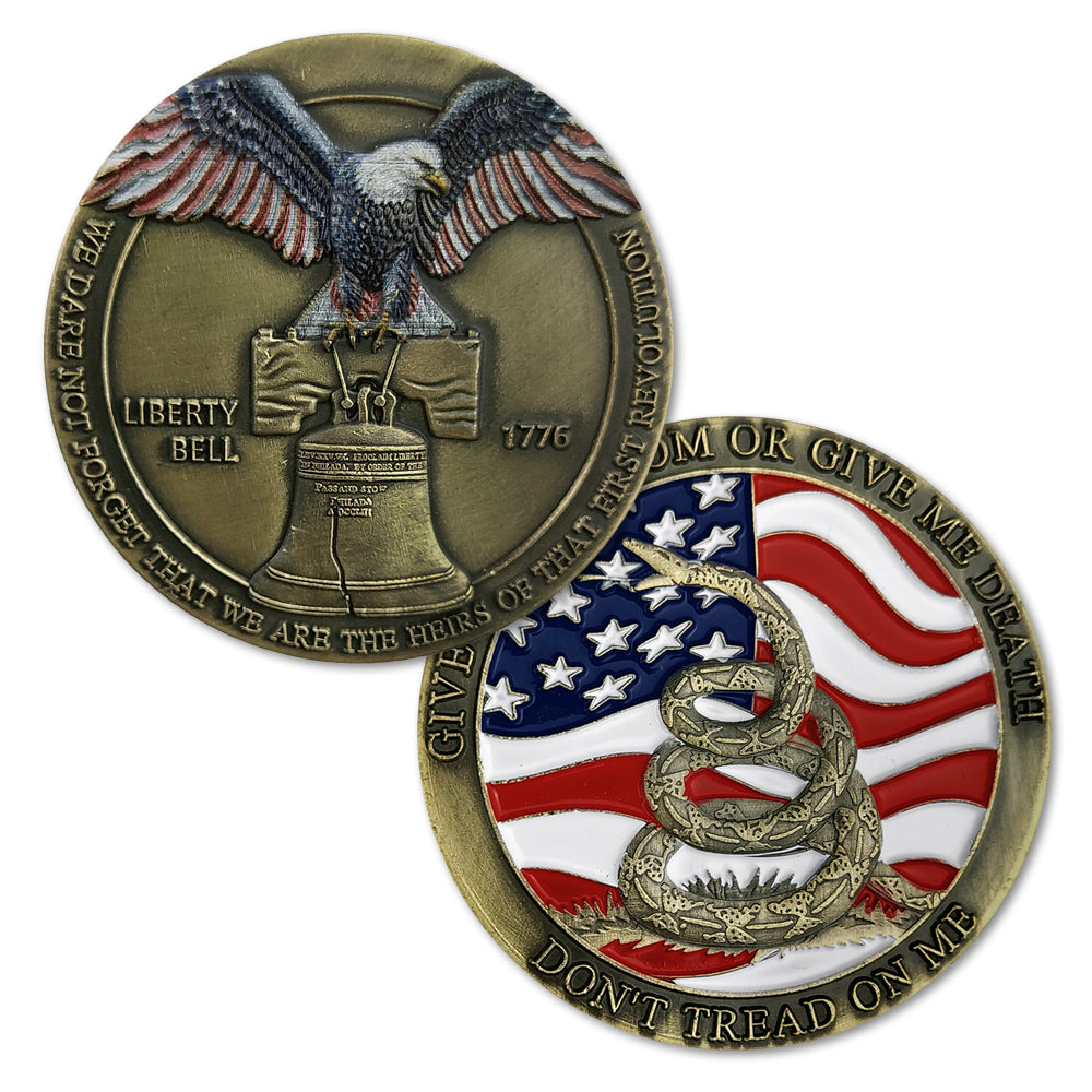 1776 American Kenndy Liberty Bell Challenge Coin-AtSKnSK - Image 3