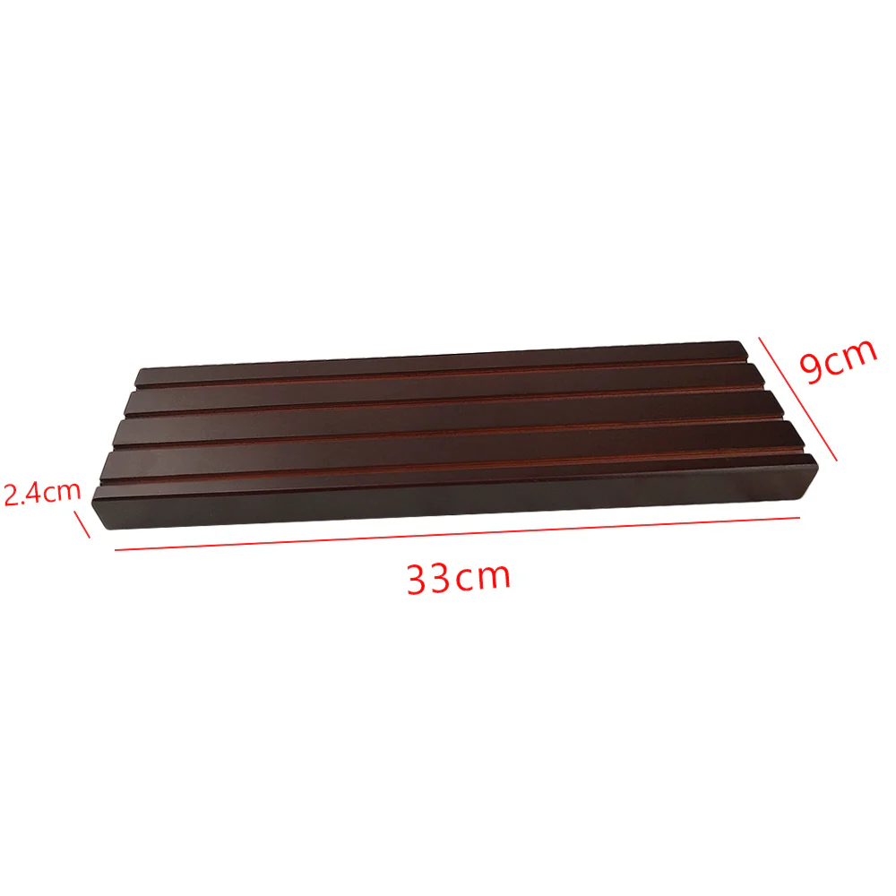 4 Rows Cherry Plank Challenge Coin Display - Image 5