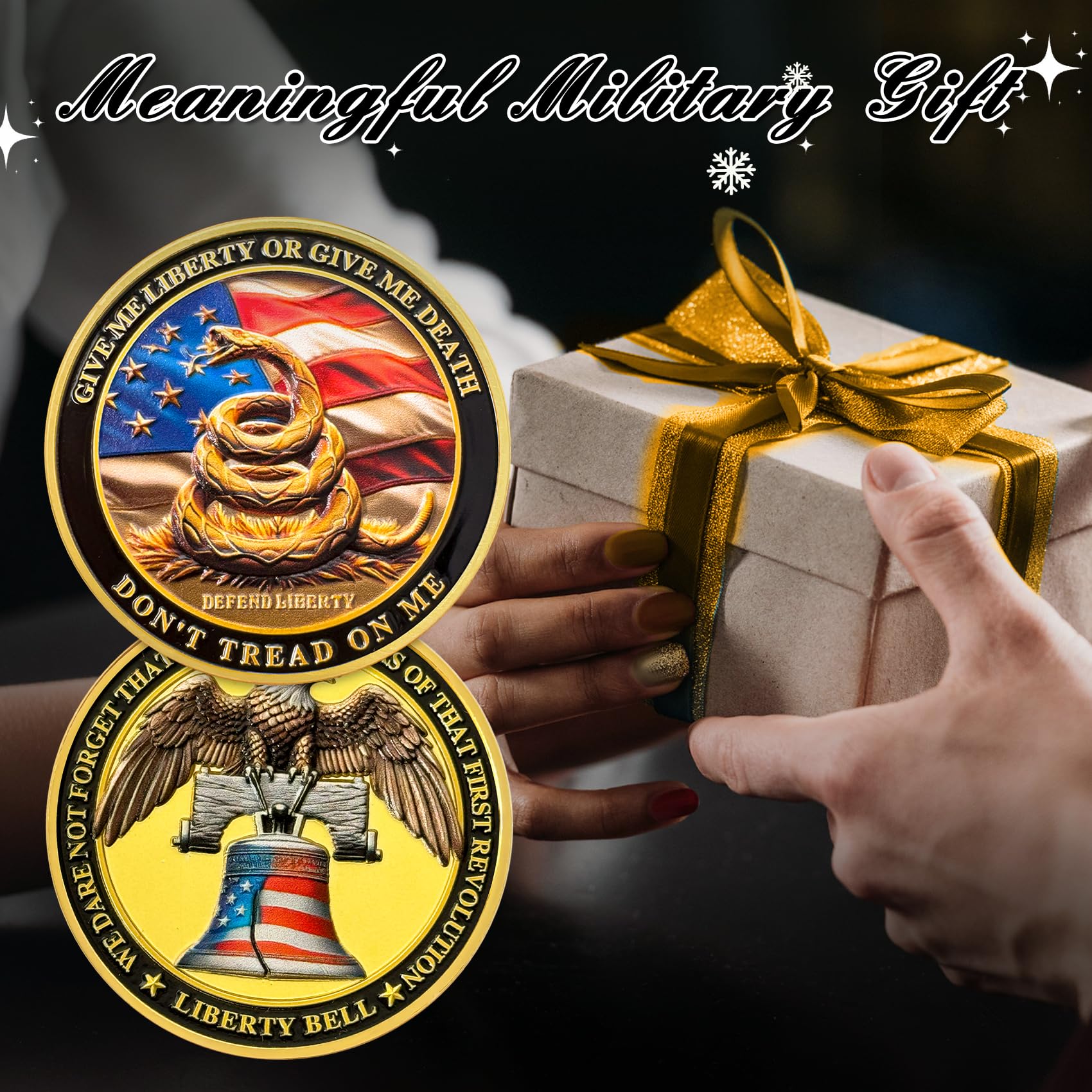 United States Liberty and Independence Veterans Challenge Coin - Image 3