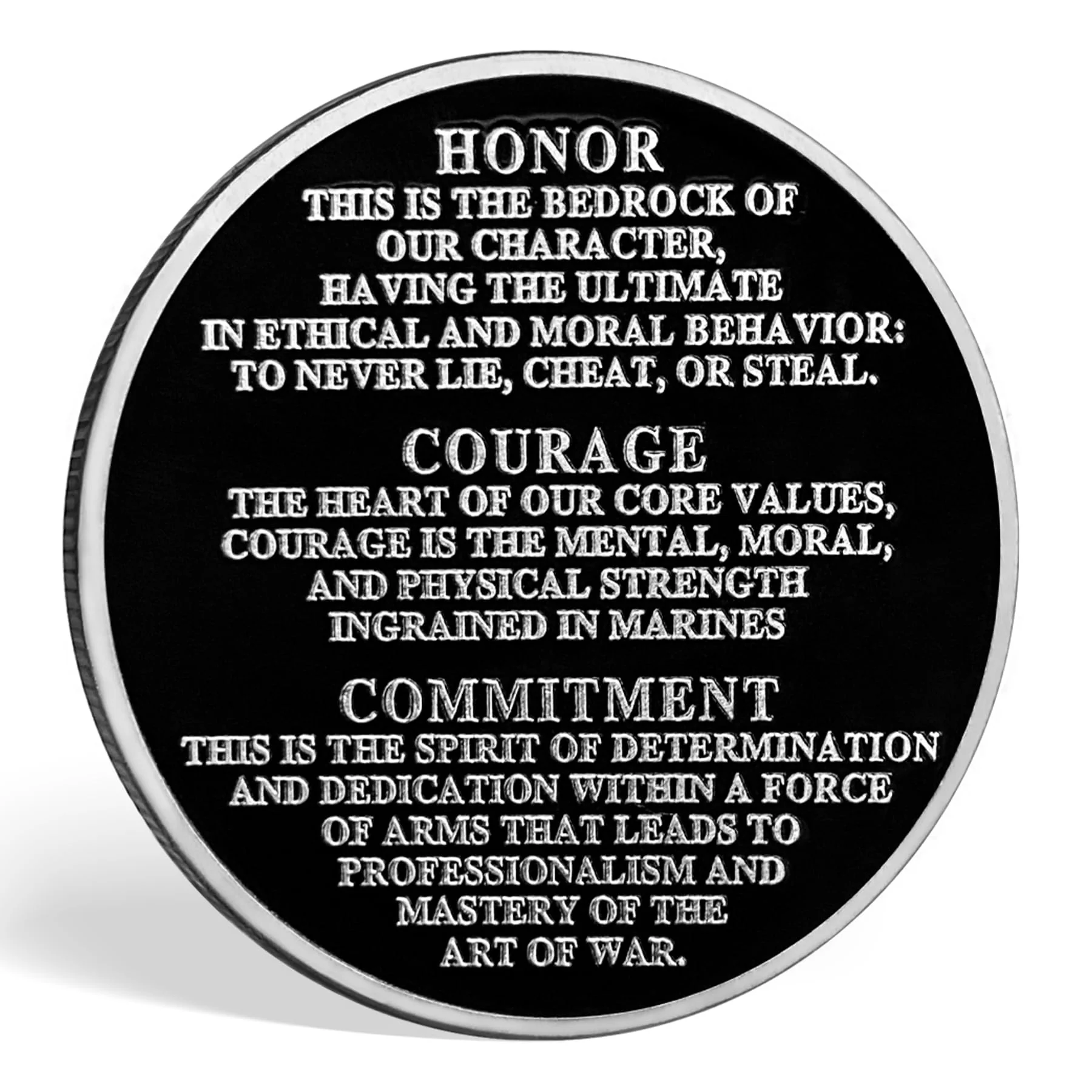 Marine Corps Core Value Challenge Coin - Image 2