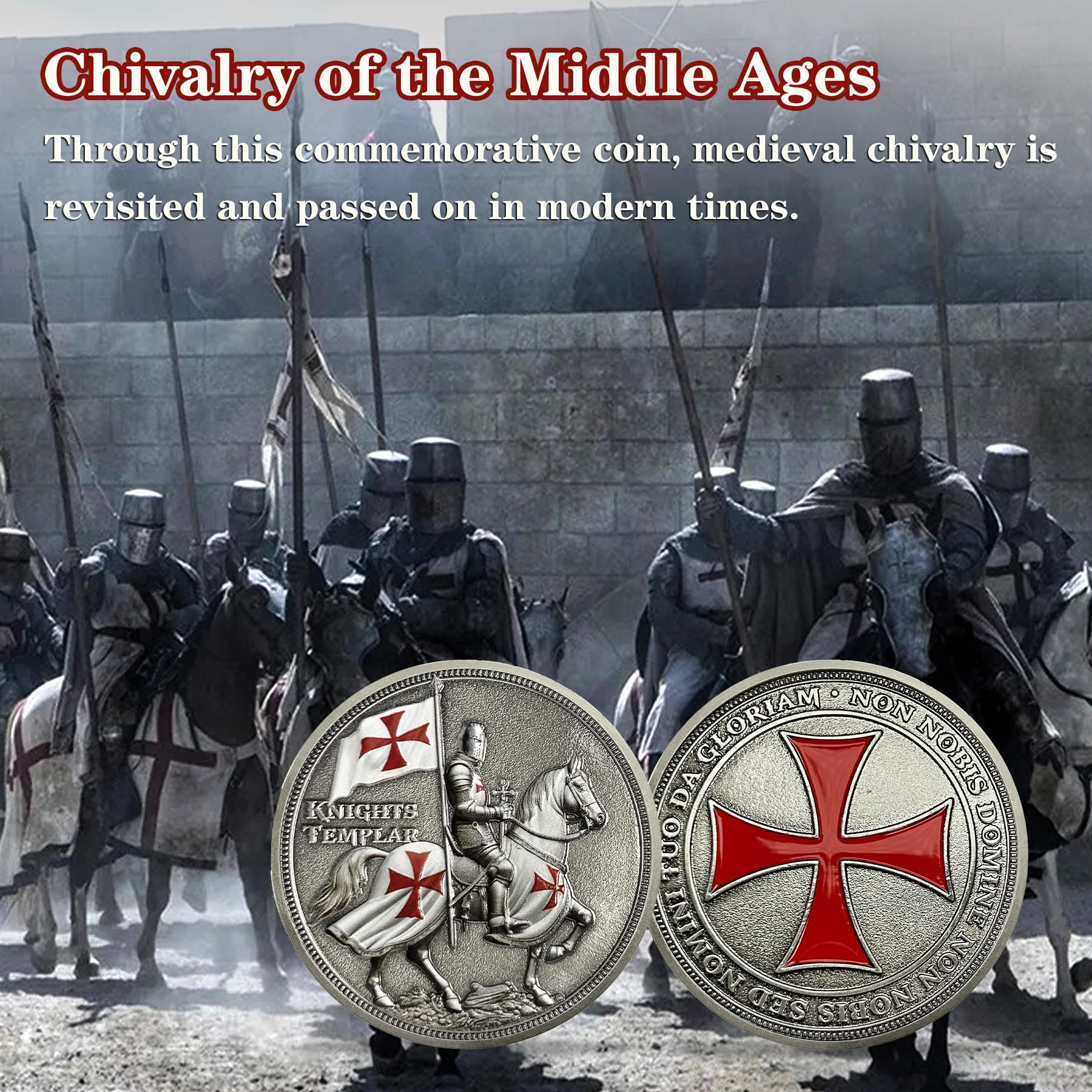 Knights Templar Challenge Coin - Image 3