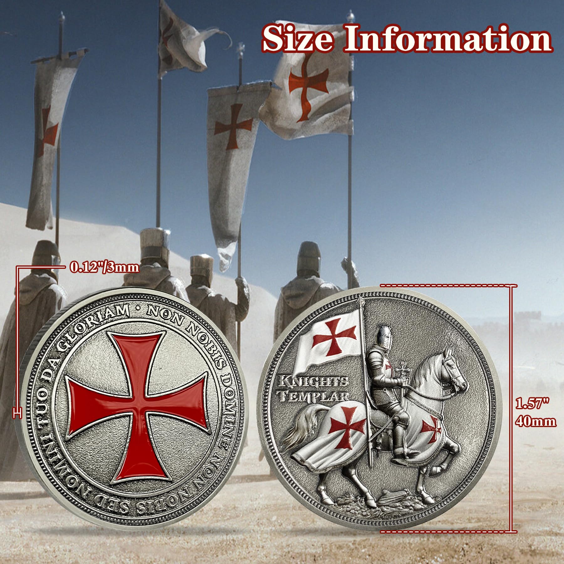 Knights Templar Challenge Coin - Image 5