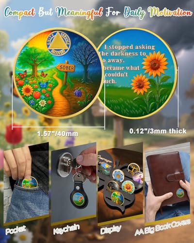 Personalized Sober Path Inspirational Sobriety Coin - Image 5