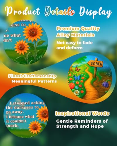 Personalized Sober Path Inspirational Sobriety Coin - Image 6
