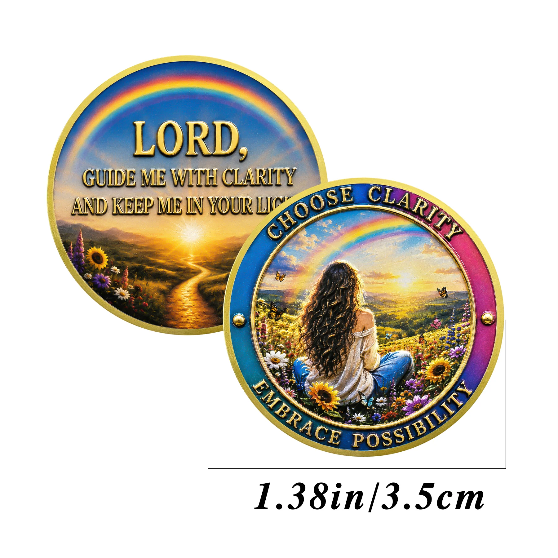 Clean Time Chip From Wild Fields to Morning Light Narcotics Anonymous Medallion - Image 6