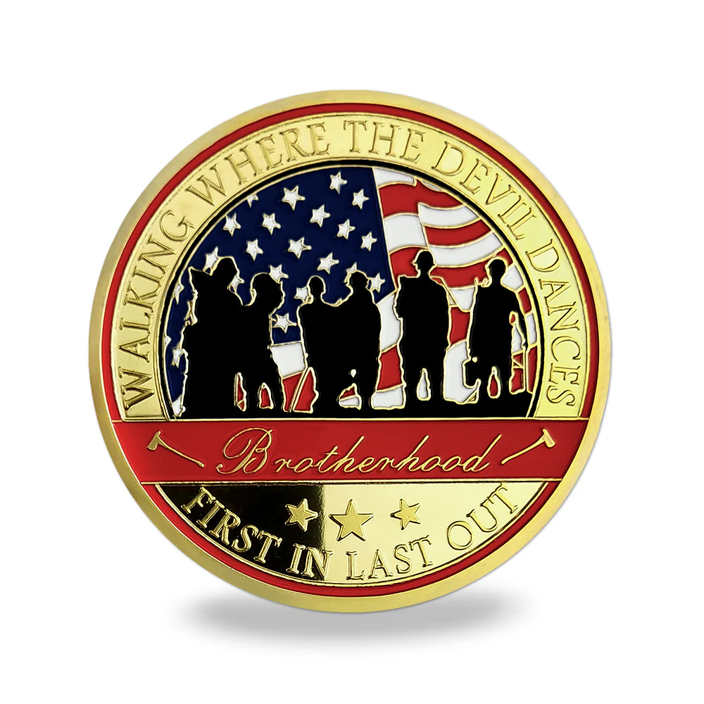 Fire Department Firefighter Brother Challenge Coin Thank You Appreciation Coin - Image 12