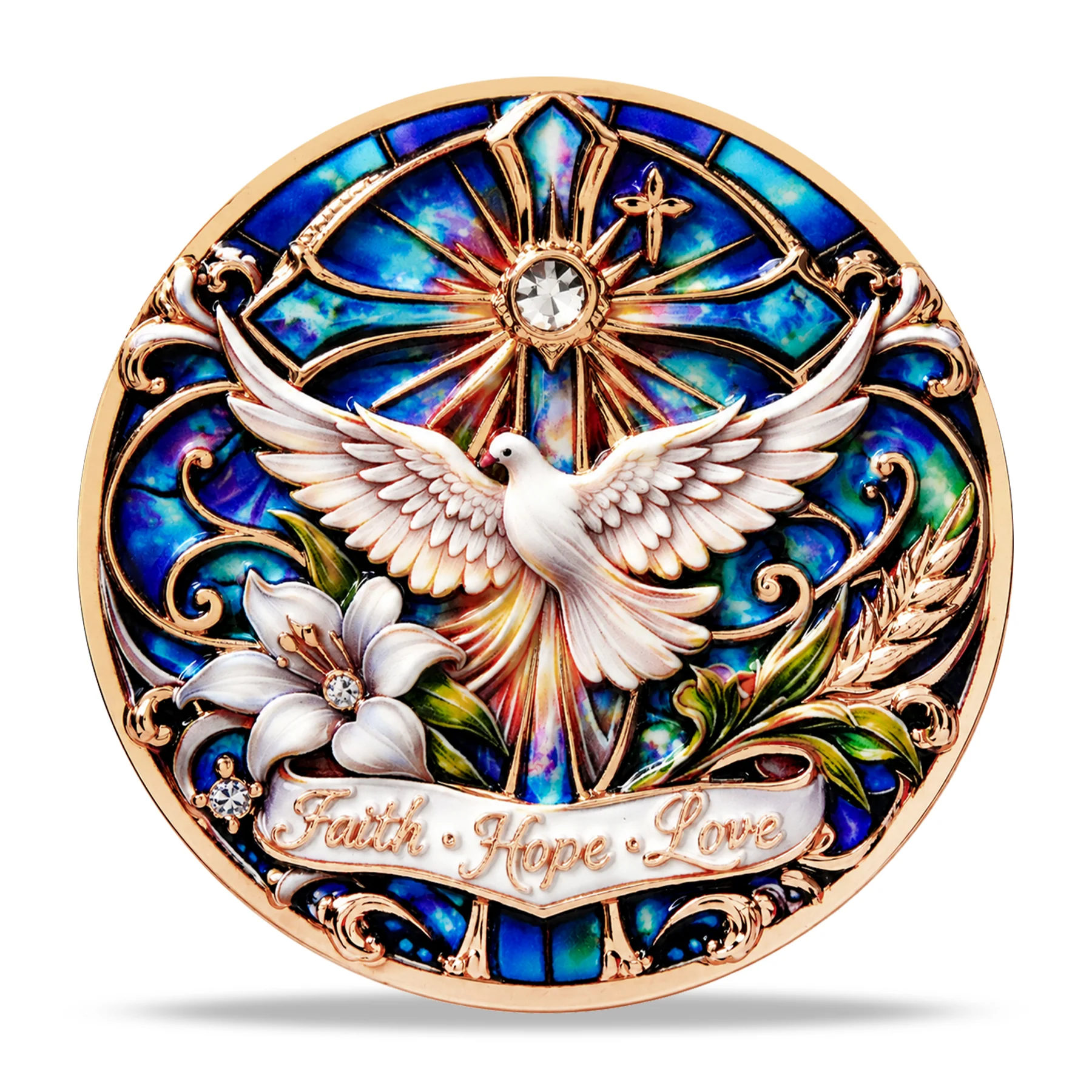 Heavenly Stained-Glass God Is Within Me Coin - Image 8