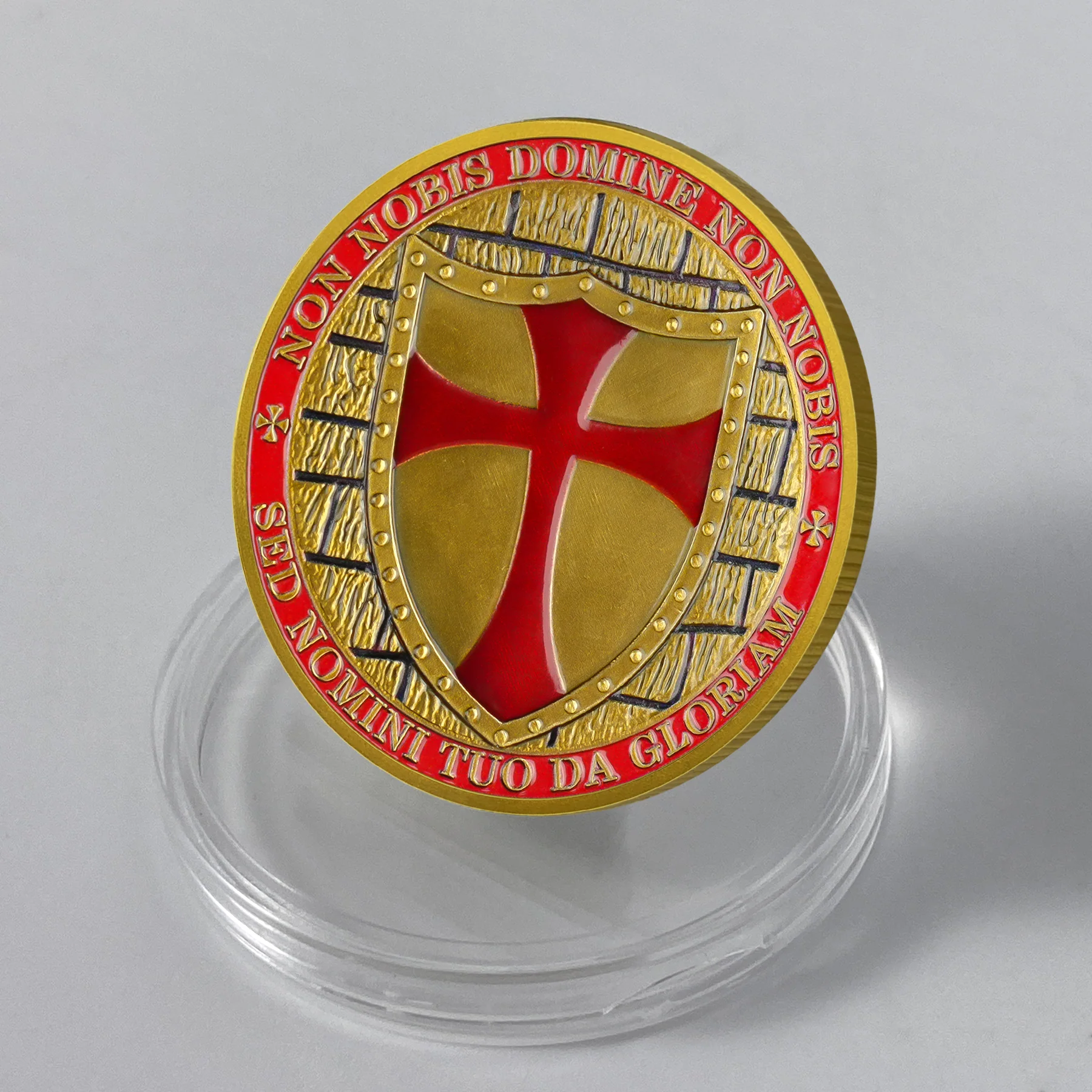Holy Emblem Knight Religious Coin - Image 5