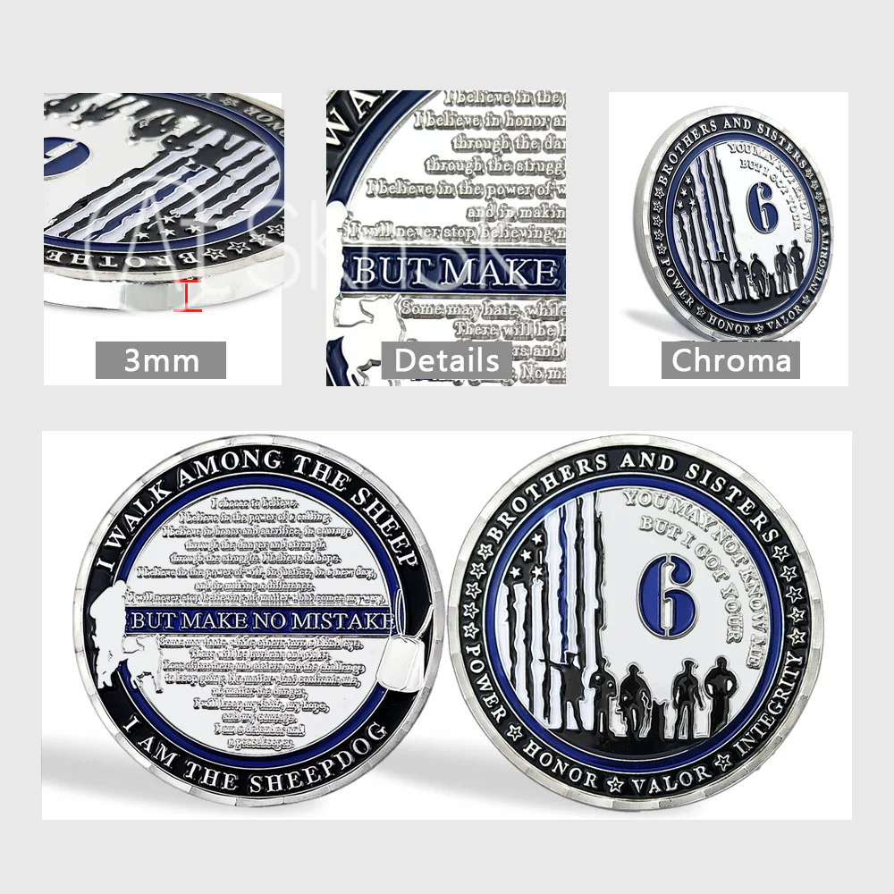 I Got Your Six Police Challenge Coin - Image 8