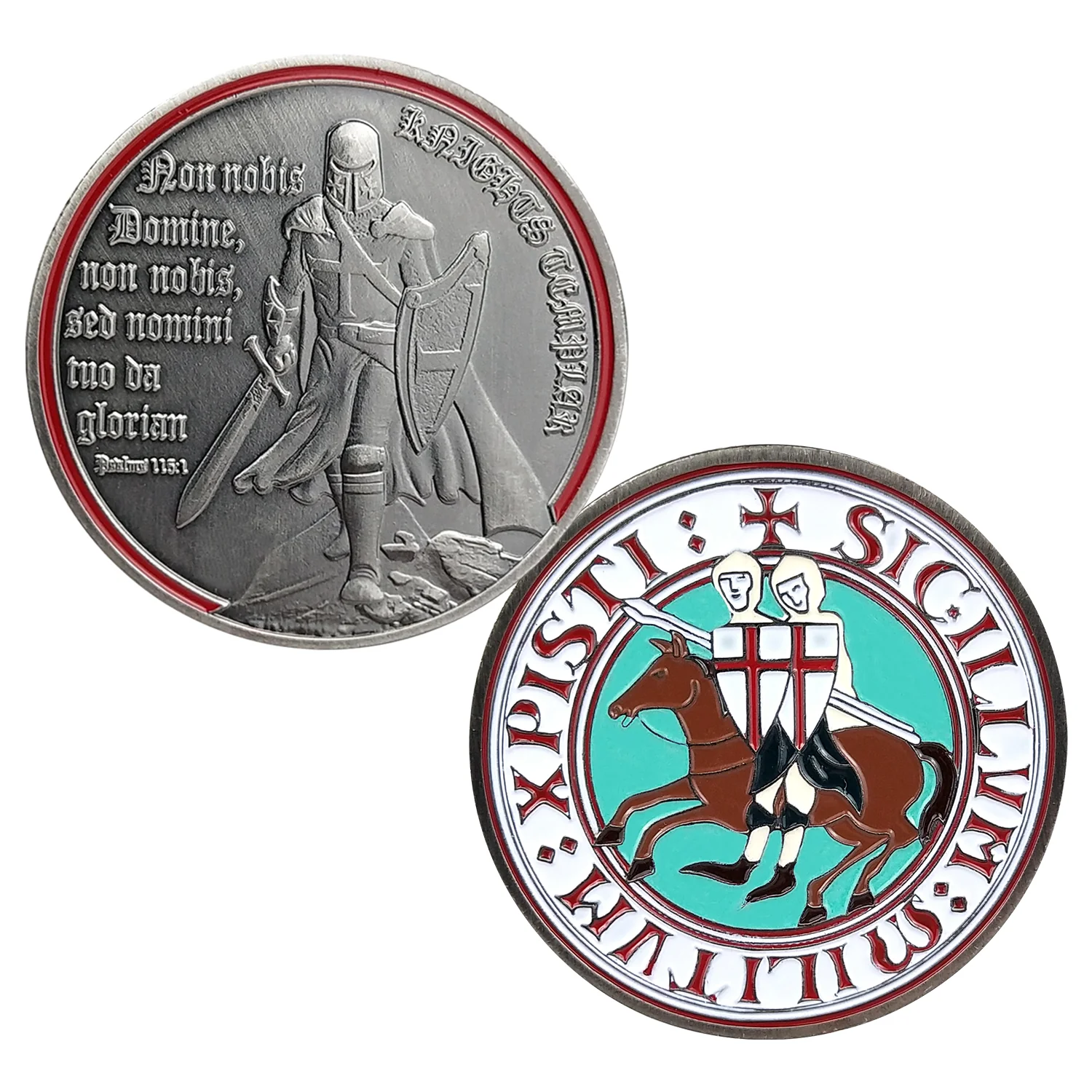 Knights Templar Challenge Coin 4 Style - Image 13