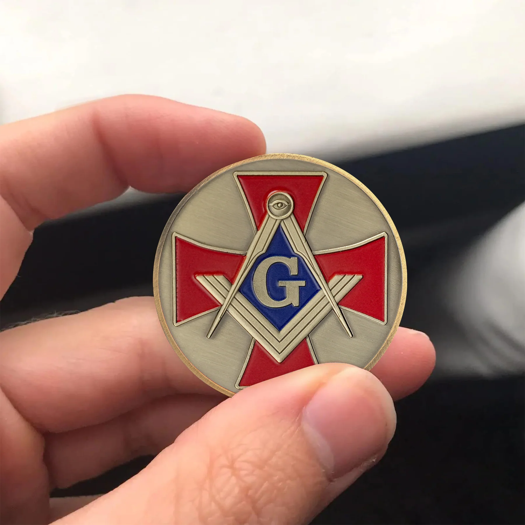 Masonic Fearless in Truth Legacy Challenge Coin - Image 2