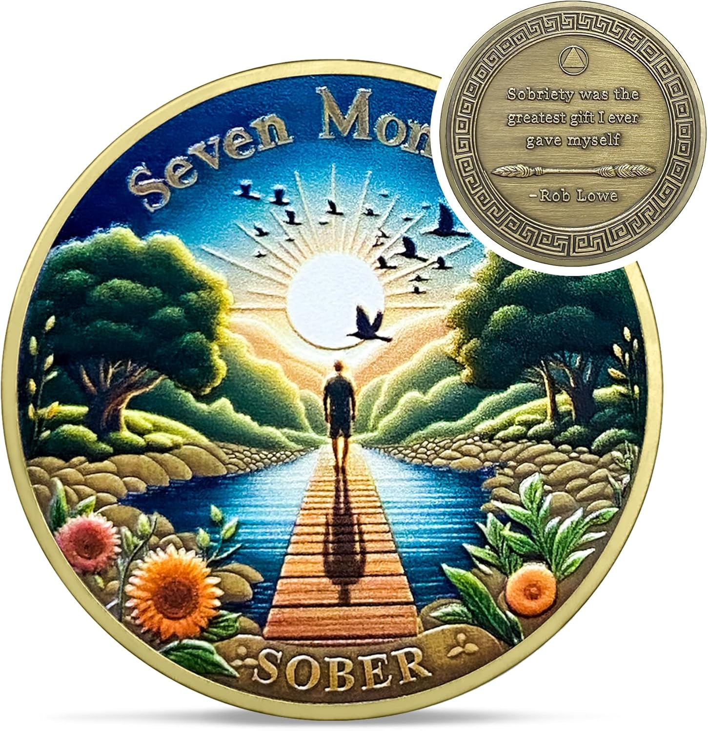 1-12 Months Recovery Addiction Celebrate Living Clean Sobriety Coin - Image 13