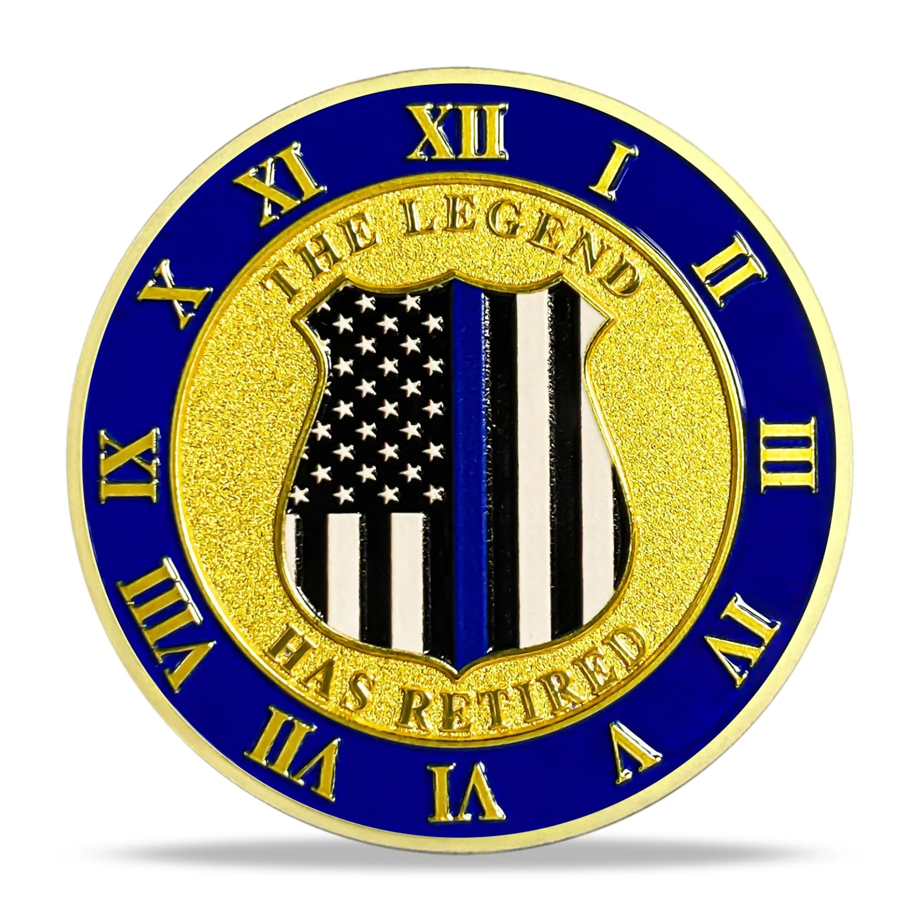 Patriotic Police Law Enforcement Honor & Service Medallion Coin - Image 6
