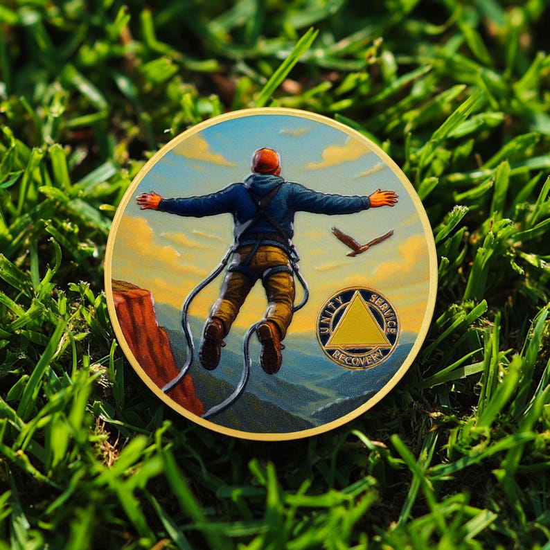 Personalized Skydiving Sobriety Coin - Image 3