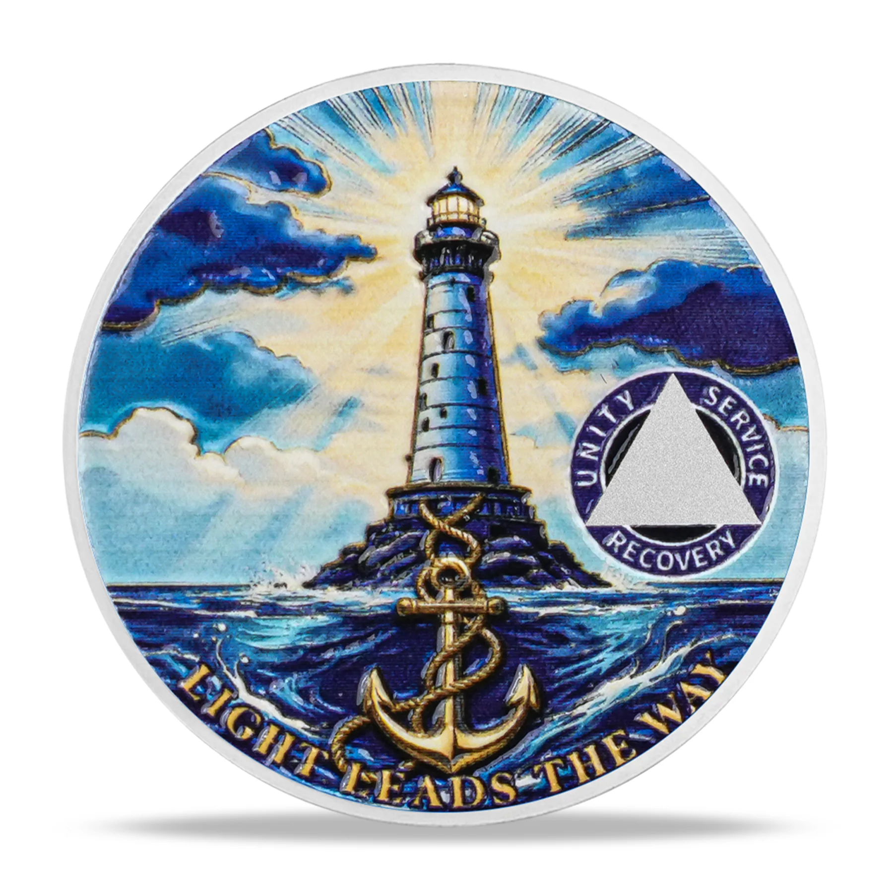 Personalized Sobriety Mint Anchor of Strength and Recovery AA Recovery Medallion/Chip/Coin - Image 6