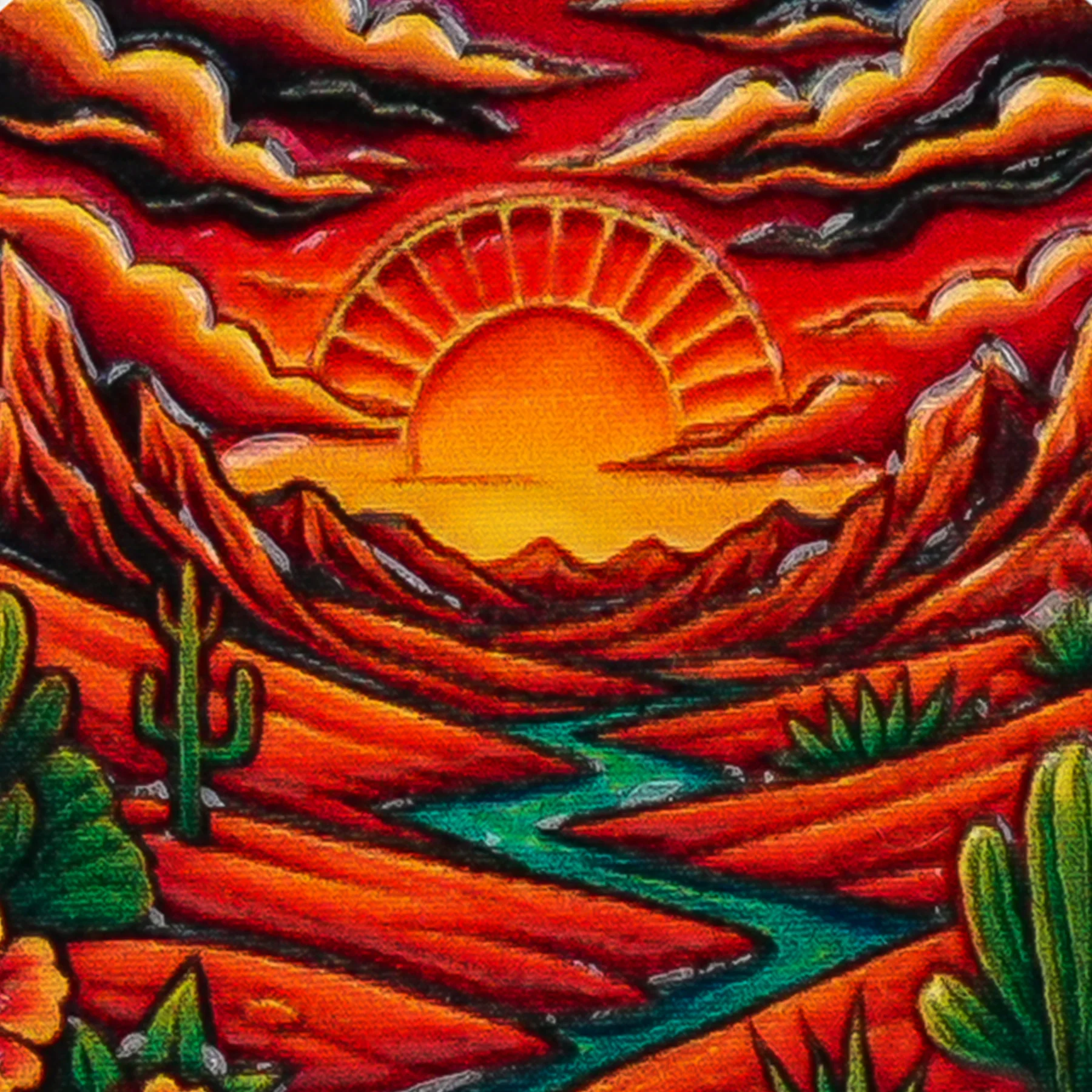 Personalized Sobriety Mint Dawn Desert Canyons AA Recovery Medallion/Chip/Coin - Image 6