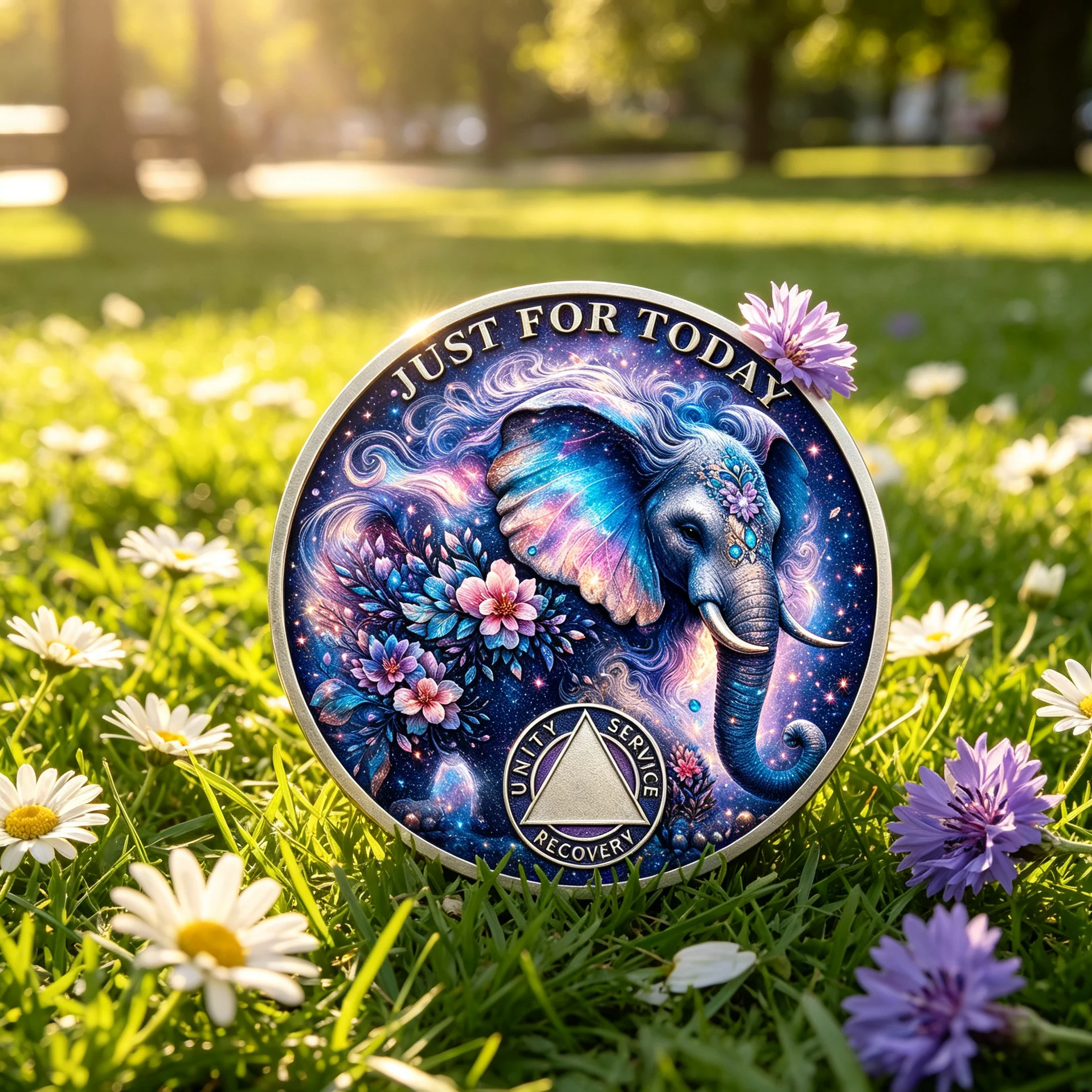 Personalized Sobriety Mint Stellar Newborn Sobriety Chip AA Recovery Medallion/Chip/Coin