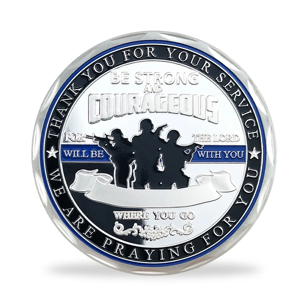 Police Officer Squad Challenge Coin Law Enforcement Shield Badge Collectible Medallion - Image 4