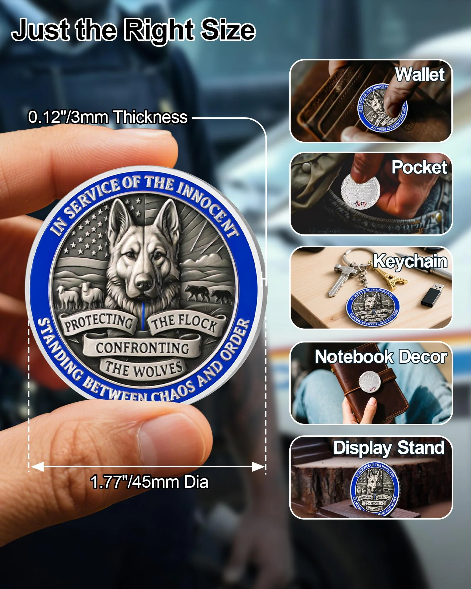 Working Dog Memorial Police Coin - Image 4