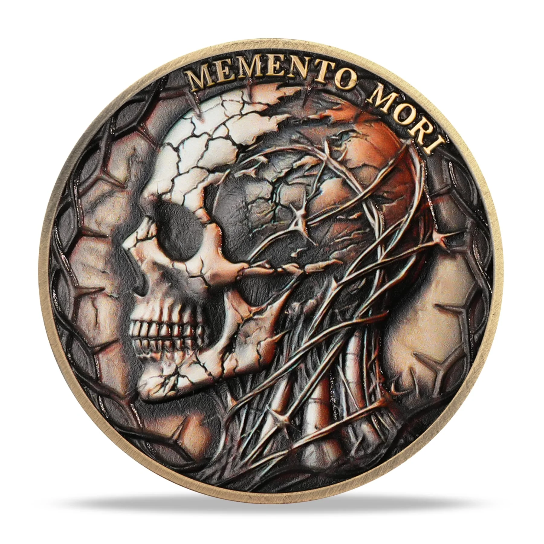 Memento Mori Coin Skull Challenge Coins - Image 3