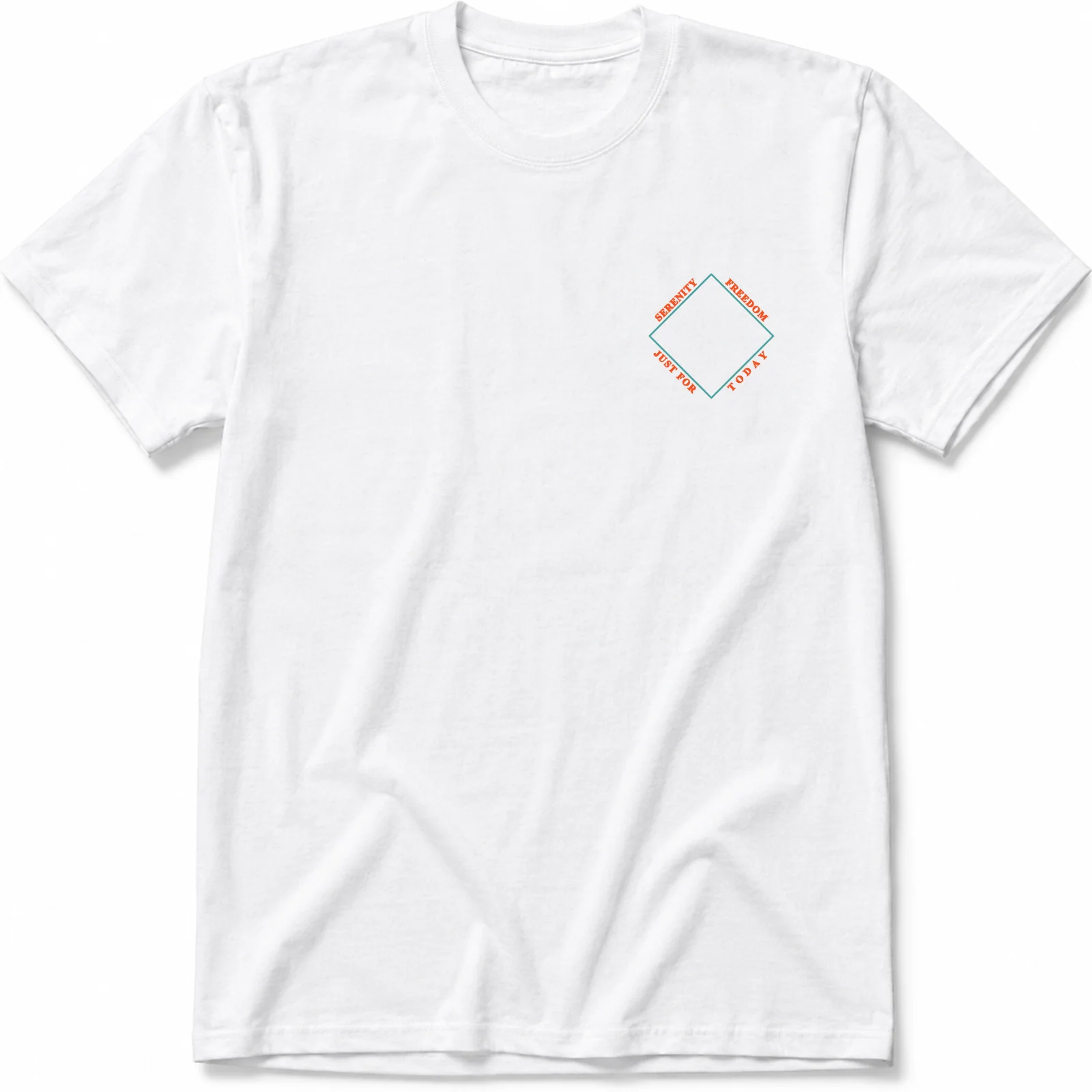 SOBER LIVING MY BEST LIFE – Retro Groovy 70s Tee | Orange, Yellow & Teal Font | Positive Recovery Shirt - Image 12