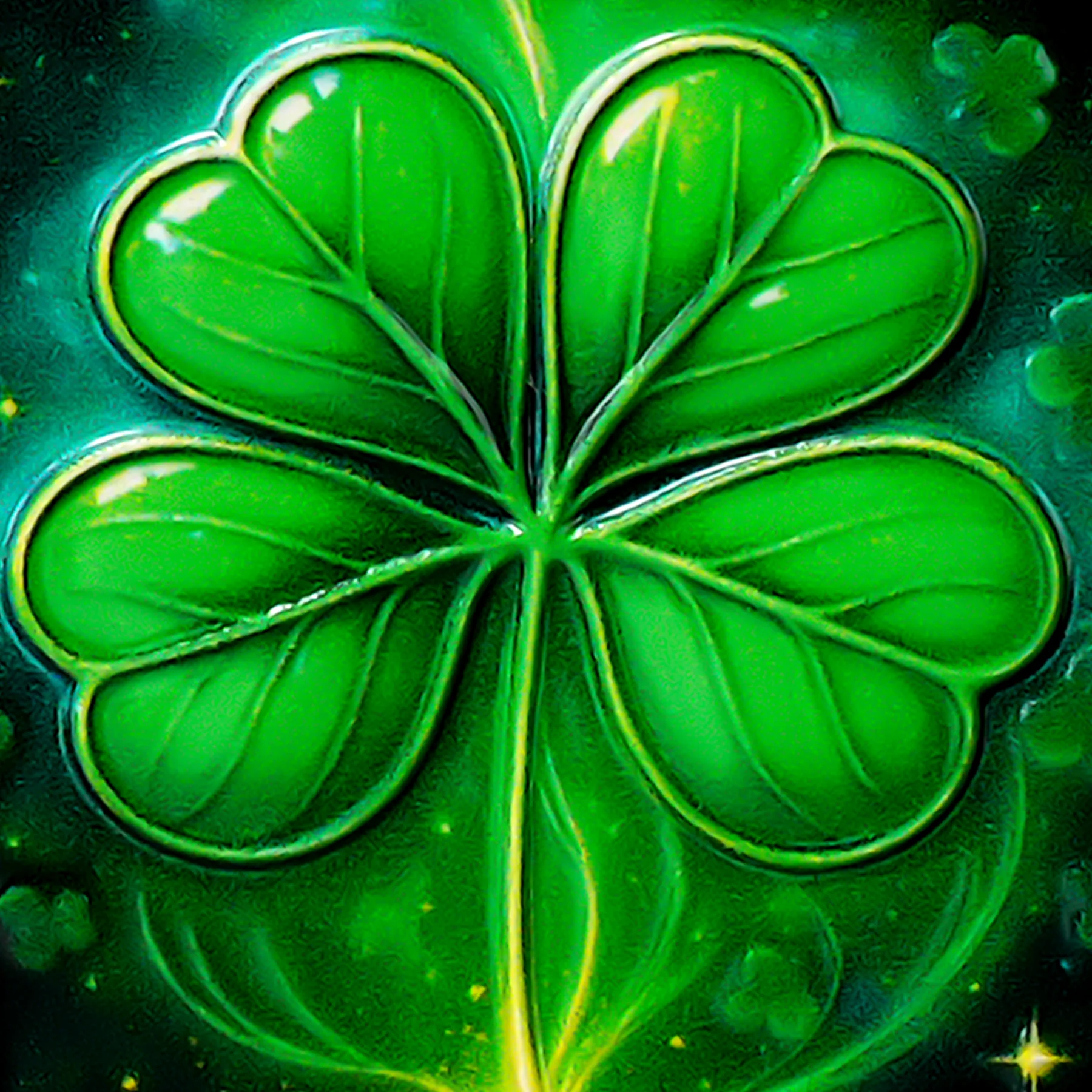 Sobriety Mint Four-Leaf Clover AA Recovery Medallion/Chip/Coin - Image 6