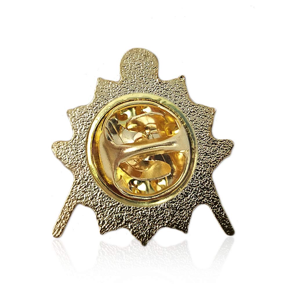 Square & Compass Gold & Blue Masonic Lapel Pin - Image 3