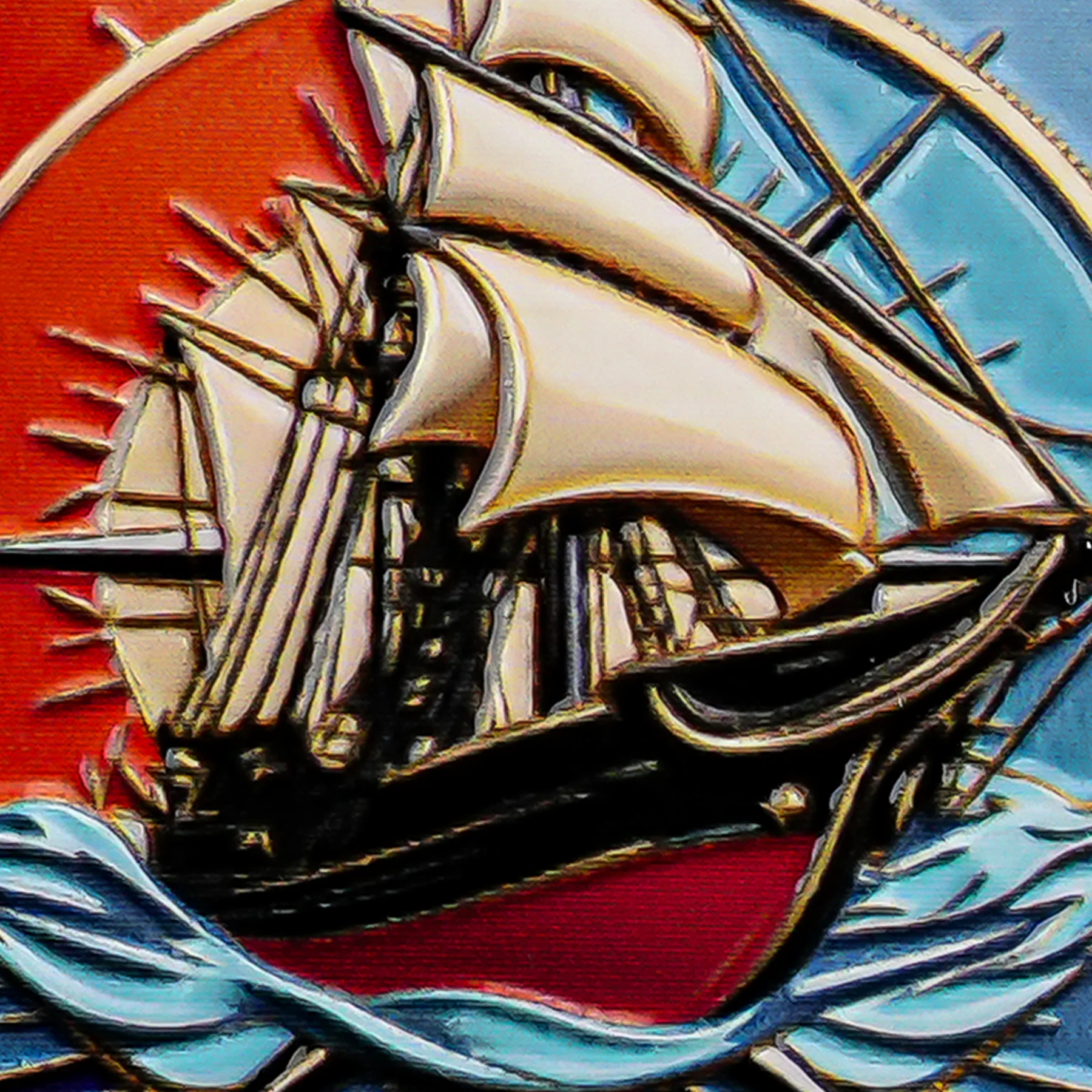 Surging Star Sail Sobriety Recovery Coin - Image 5