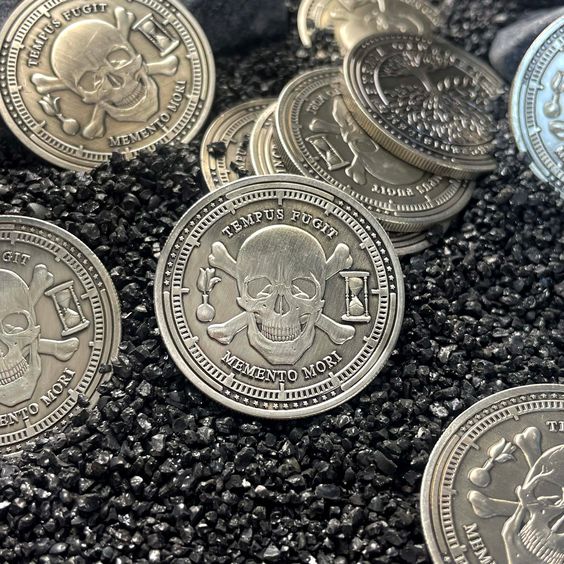 Tempus Fugit Memento Mori Fac Vitam Incredibilem Memento Vivere Challenge Coin - Image 9