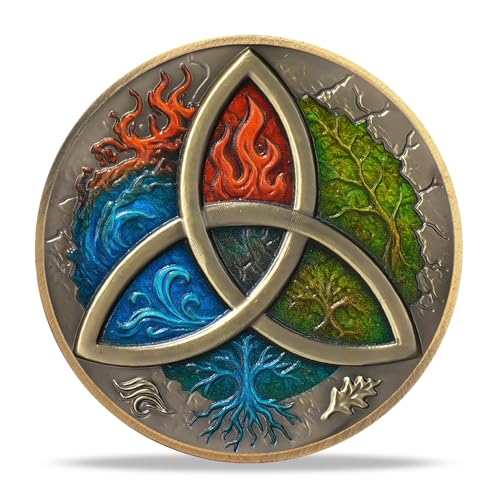 Three Elements Celtic Knot Religious Coin - Image 2