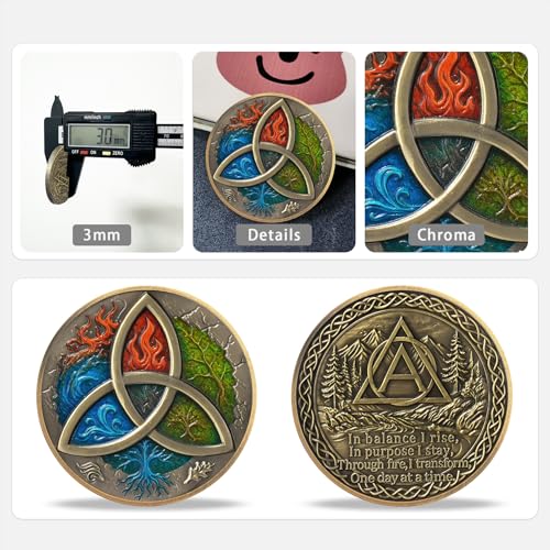 Three Elements Celtic Knot Religious Coin - Image 5
