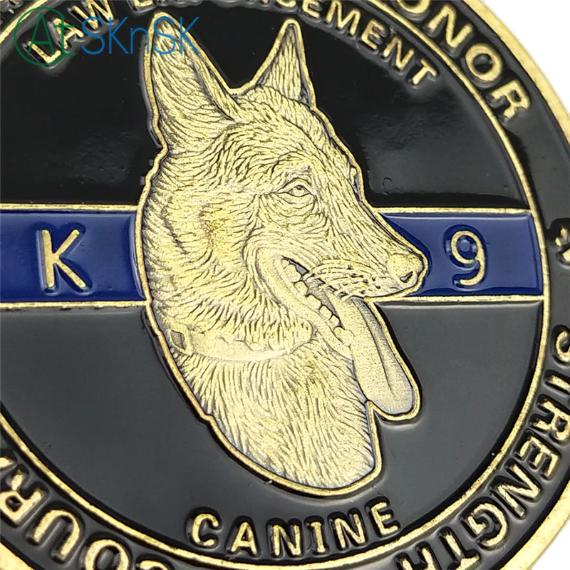 United States Police Dogs K9 Challenge Coin - Image 4