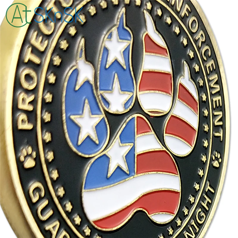 United States Police Dogs K9 Challenge Coin - Image 5