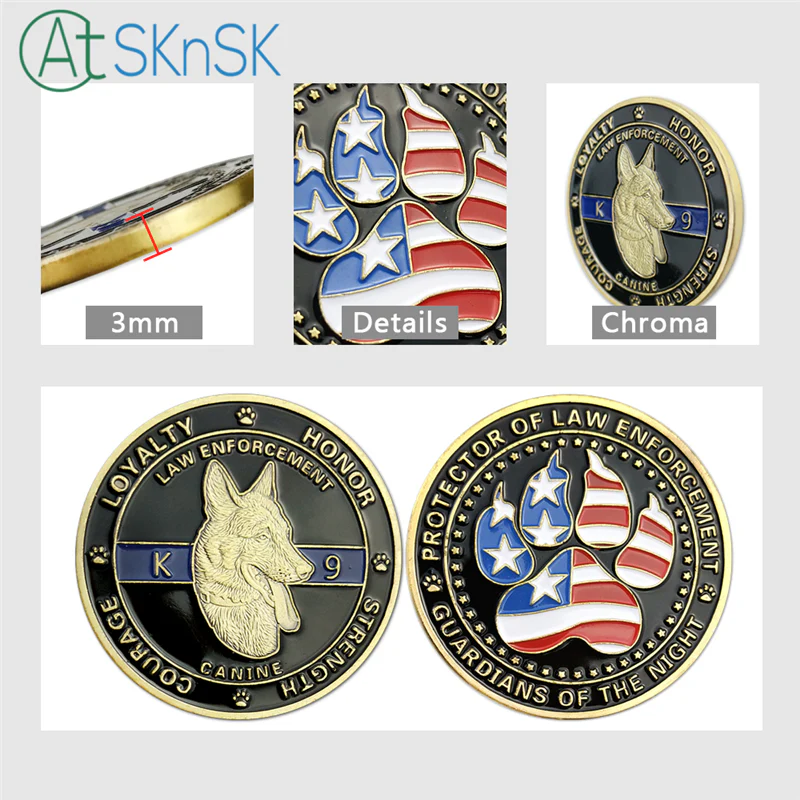 United States Police Dogs K9 Challenge Coin - Image 6