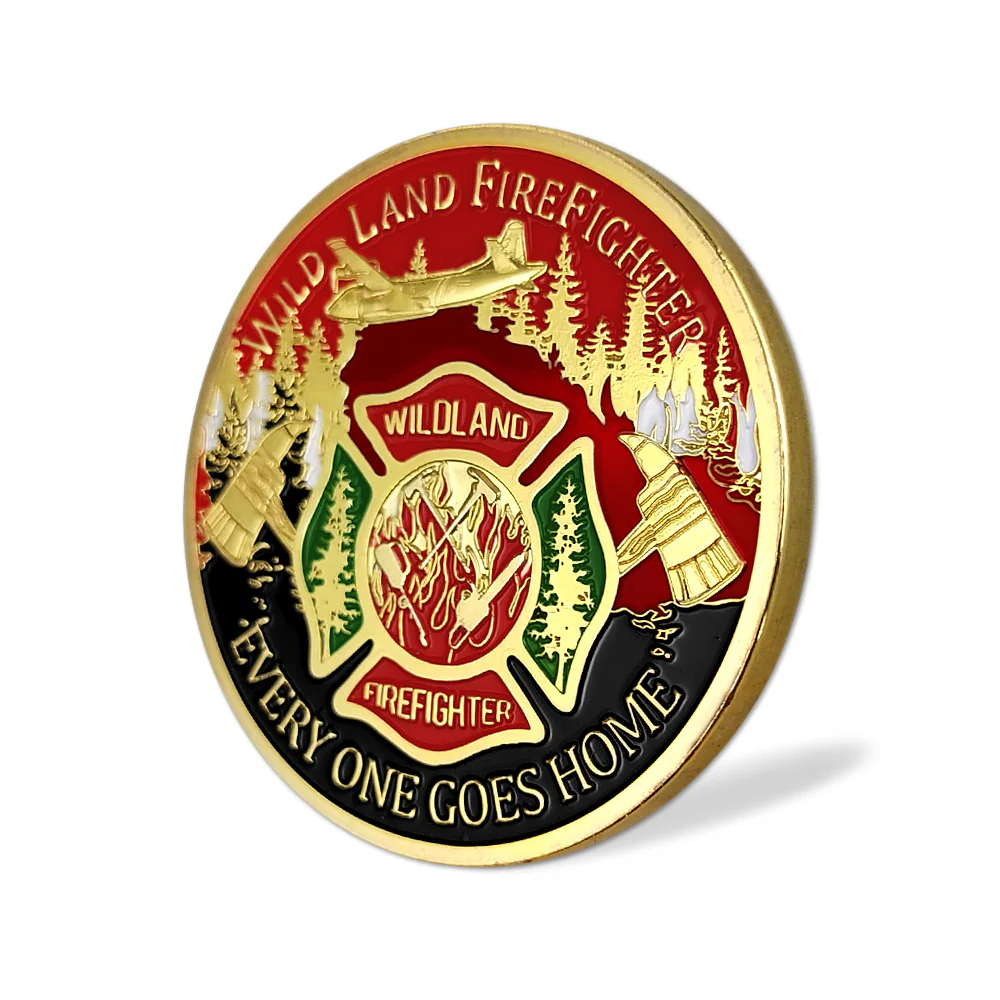 US Wild Land Firefighter Brotherhood Challenge Coin - Image 7