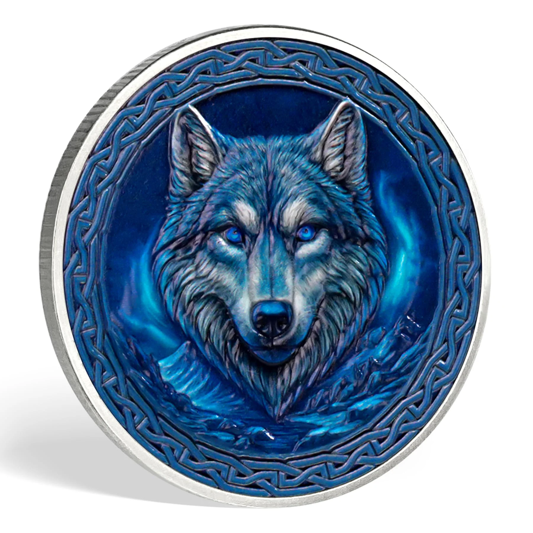 Viking Warrior Wolf Challenge Coin - Image 4